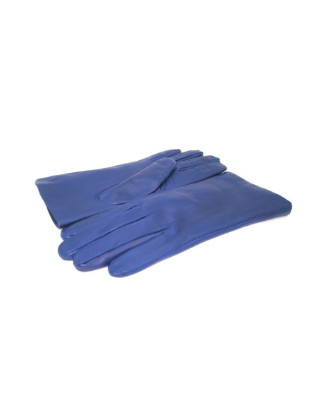 Sermoneta Gloves Guanto Nappa Foderato Lapin Blu/Royal