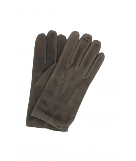 Sermoneta Gloves Guanto Nappa scamosciata fodera cashmere T.Moro