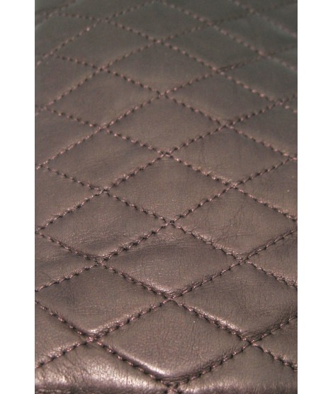 Sermoneta Gloves Guanto Trapuntato 2bt Fodera Cashmere T.Moro