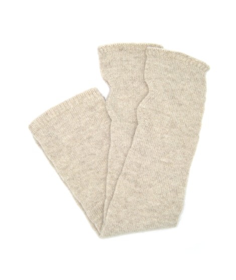 Sermoneta Gloves Manicotto in 100% cashmere 10bt Champagne