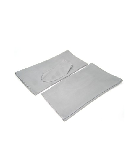 Sermoneta Gloves Manicotto In Nappa 2bt Foderato Seta Grigio Perla