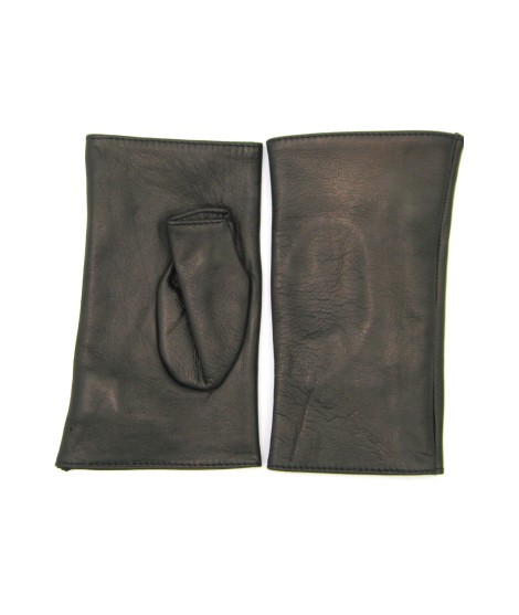 Sermoneta Gloves Manicotto In Nappa 2bt Foderato Seta Nero