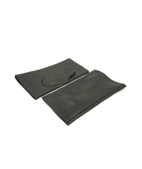 Sermoneta Gloves Manicotto In Nappa 2bt Foderato Seta Nero
