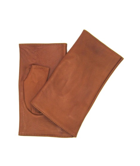 Sermoneta Gloves Manicotto in Nappa 2bt foderato seta Tan