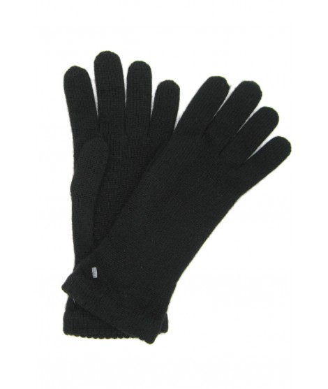 Sermoneta Gloves Guanto in 100% cashmere 2bt Nero