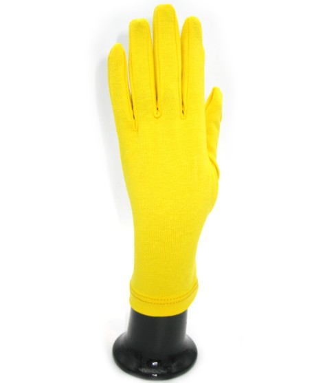 Sermoneta Gloves Guanto in Cotone Giallo