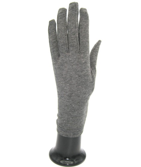 Sermoneta Gloves Guanto in Cotone Grigio melange