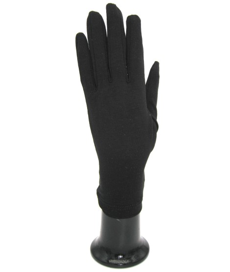 Sermoneta Gloves Guanto in Cotone Nero