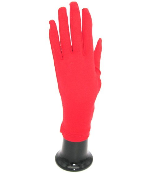 Sermoneta Gloves Guanto in Cotone Rosso