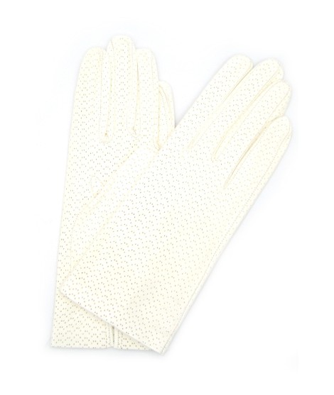 Sermoneta Gloves Guanto in Nappa sfoderato Bianco