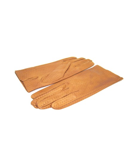 Sermoneta Gloves Guanto In Nappa Sfoderato Tan