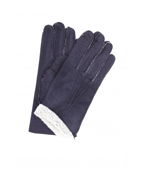 Sermoneta Gloves Guanto in pelle di Montone Navy