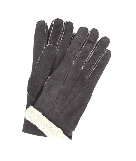 Sermoneta Gloves Guanto in pelle di Montone Nero