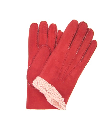 Sermoneta Gloves Guanto in pelle di montone Rosso