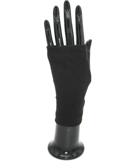 Sermoneta Gloves Guanto Manicotto in Cotone Nero