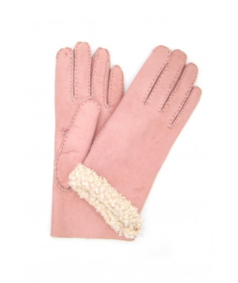 Sermoneta Gloves Guanto Montone cucito a mano Rosa