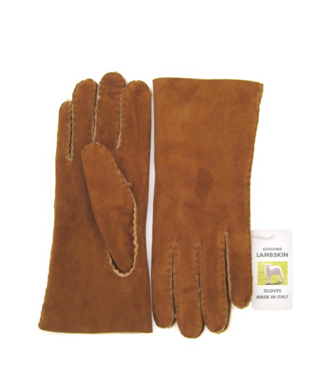 Sermoneta Gloves Guanto Montone Cucito A Mano Tan