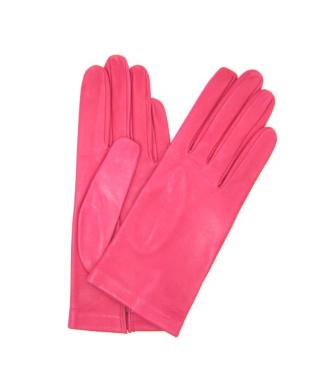 Sermoneta Gloves Guanto Nappa fodera seta Fucsia
