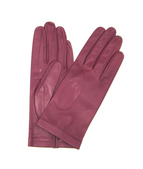 Sermoneta Gloves Guanto Nappa fodera seta Magenta