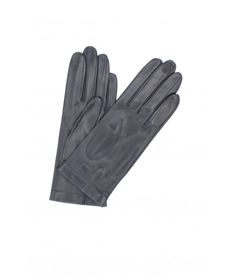Sermoneta Gloves Guanto Nappa fodera seta Navy
