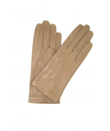 Sermoneta Gloves Guanto Nappa fodera seta Toupe