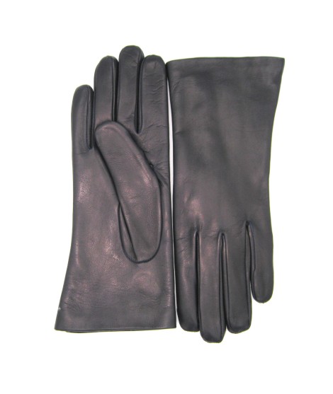 Sermoneta Gloves Guanto Nappa Foderato Lapin Navy