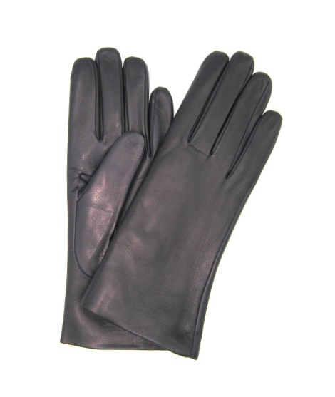 Sermoneta Gloves Guanto Nappa foderato Lapin Navy