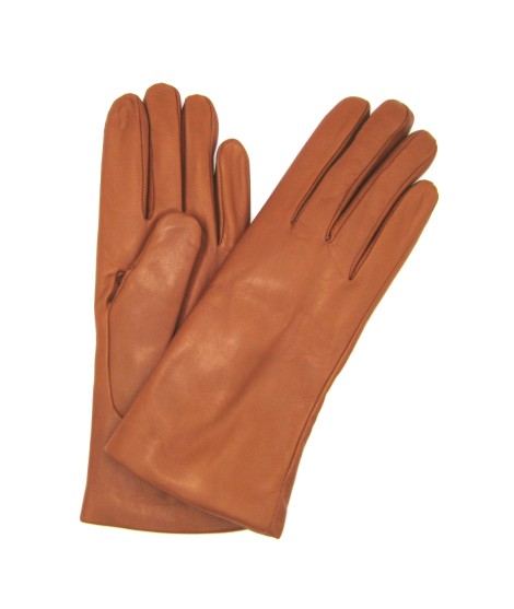 Sermoneta Gloves Guanto Nappa foderato Lapin Tan