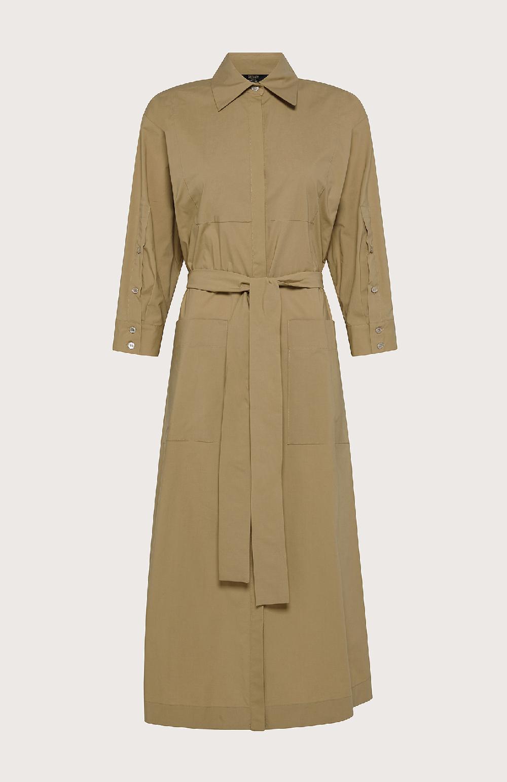 Seventy Abito Chemisier In Popeline Stretch - Col. Giallo