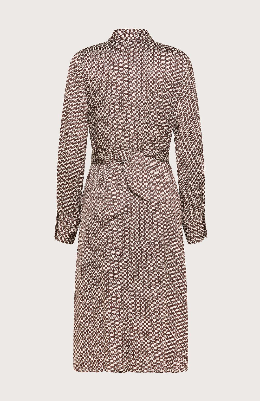 Seventy Abito Chemisier In Raso Viscosa - Col. Marrone