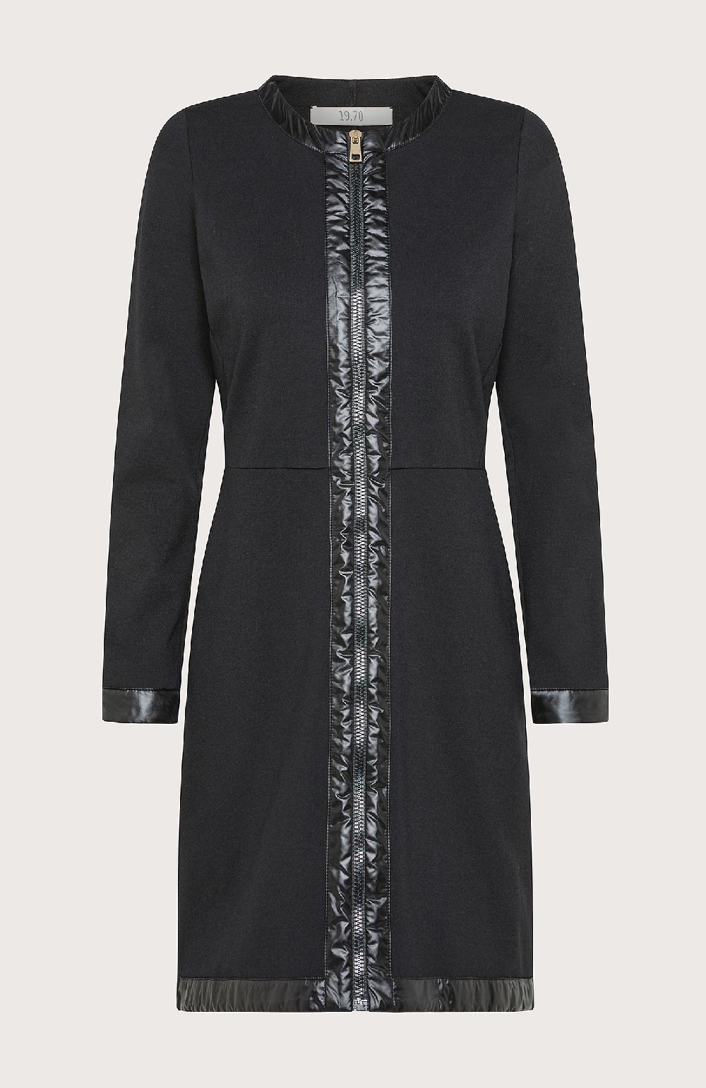 Seventy Abito Con Bordi In Contrasto E Zip - Col. Nero