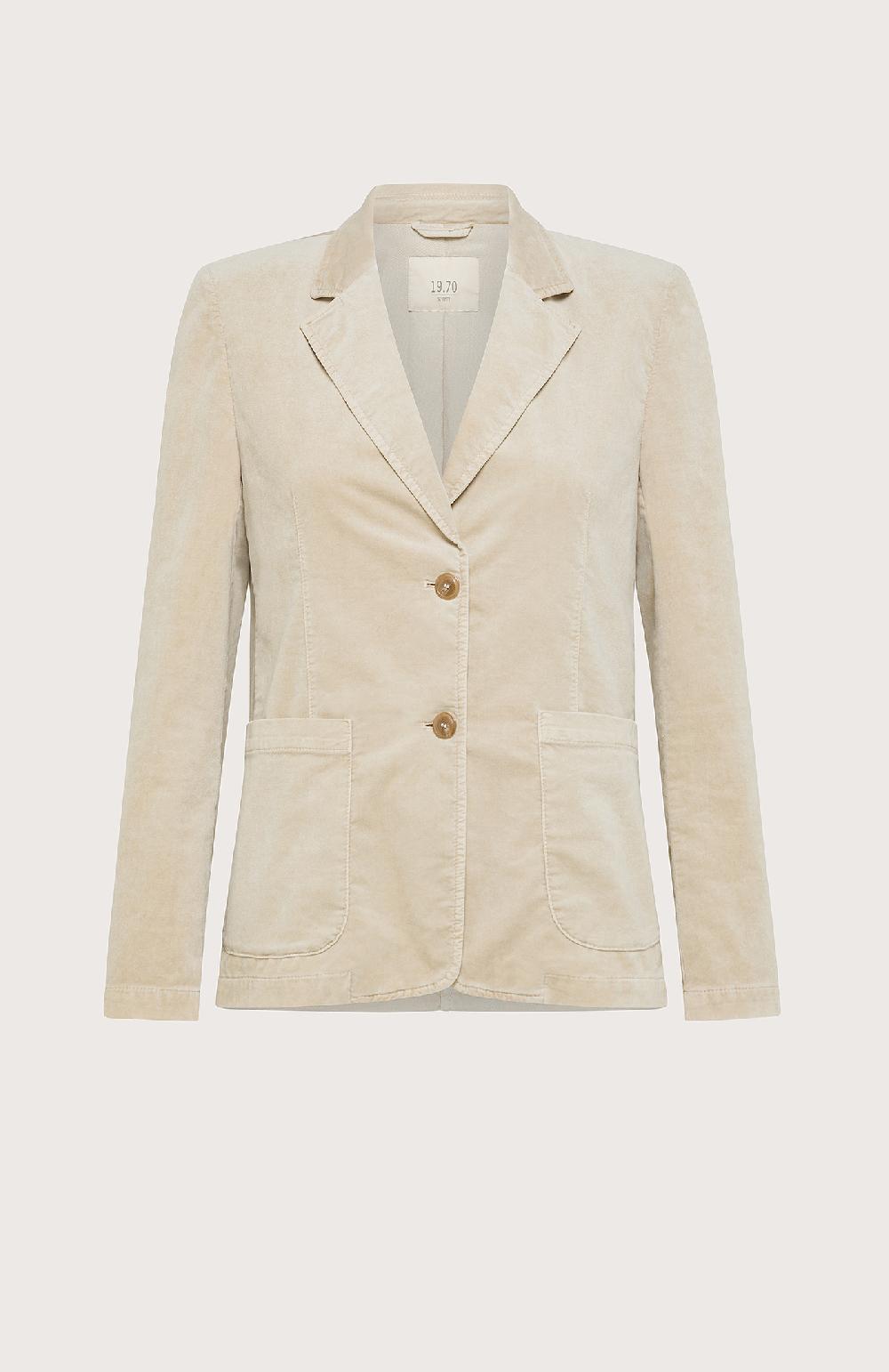Seventy Blazer con collo a rever in maglia - Col. Neutro