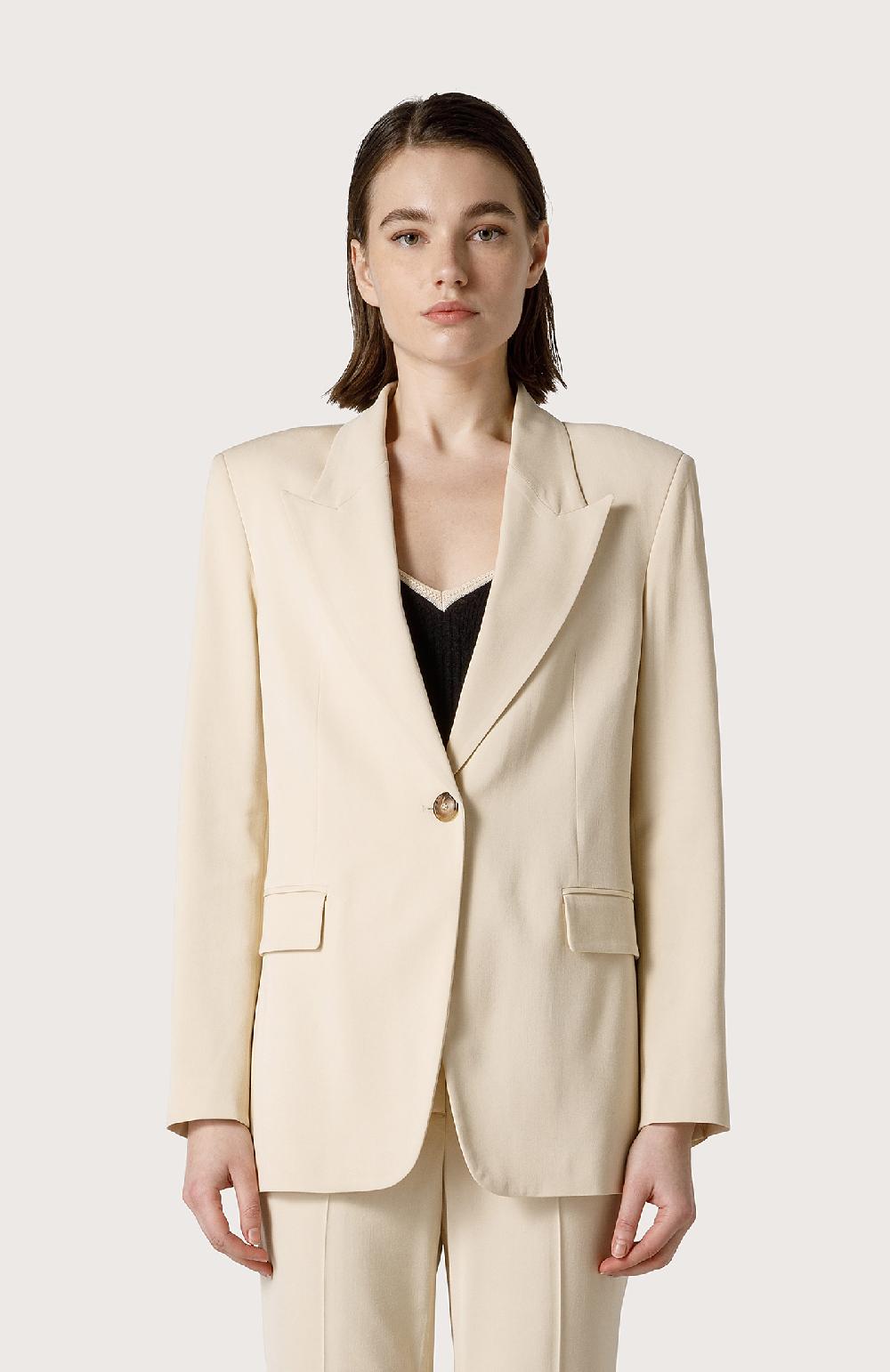 Seventy Blazer Monopetto In Viscosa Stretch - Col. Neutro