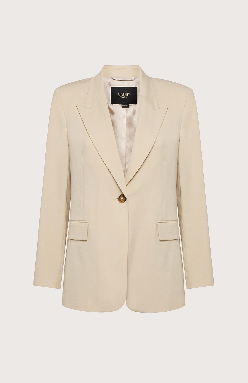 Seventy Blazer monopetto in viscosa stretch - Col. Neutro