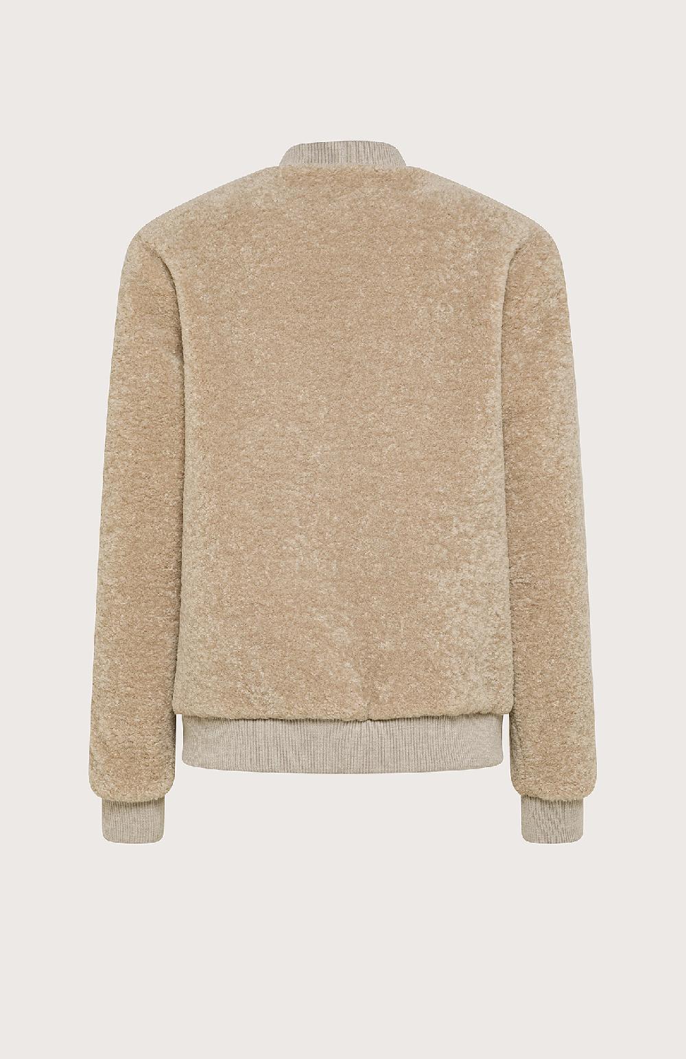 Seventy Bomberino In Ecopelliccia Con Zip - Col. Neutro