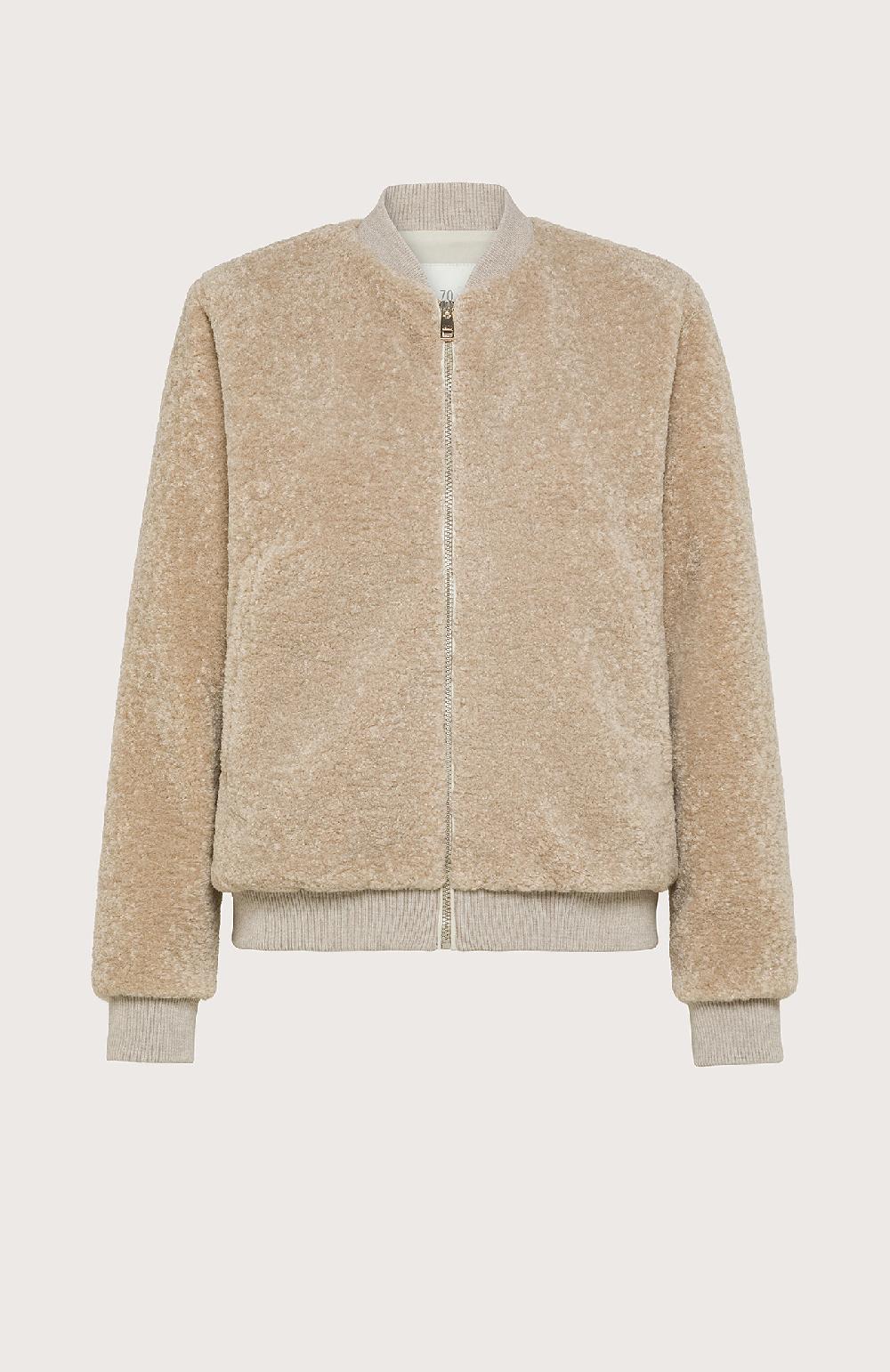 Seventy Bomberino in ecopelliccia con zip - Col. Neutro