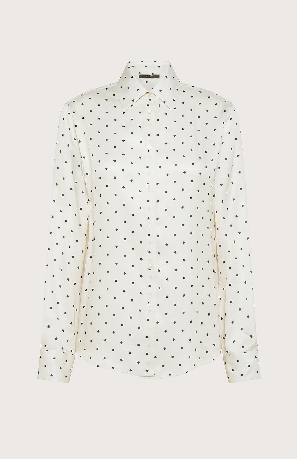 Seventy Camicia regular fit con stampa a pois - Col. Neutro