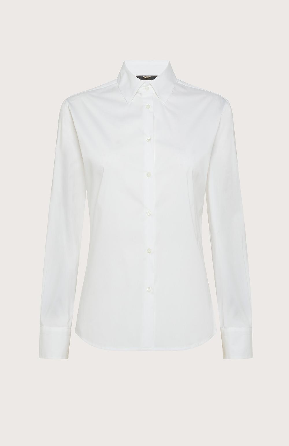 Seventy Camicia regular fit in cotone stretch - Col. Neutro