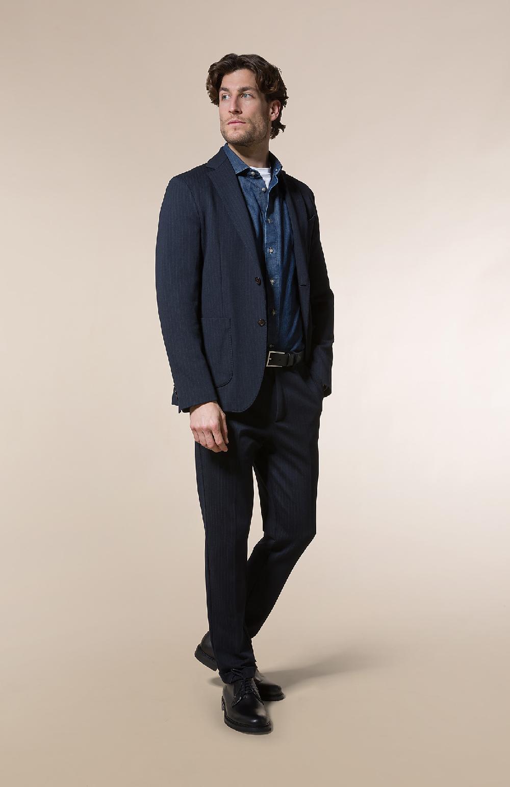 Seventy Camicia Regular Fit Realizzata In Blue Denim Washed - Col. Blu