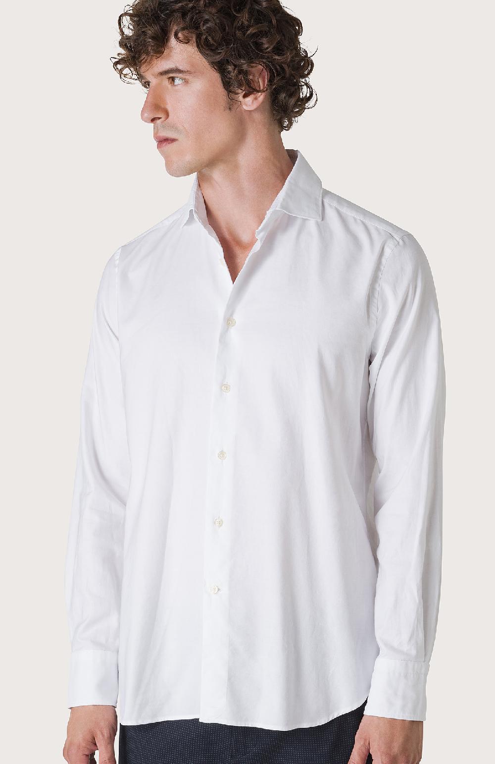 Seventy Camicia Regular Fit Realizzata In Oxford Ritorto Tinto Filo - Col. Neutro