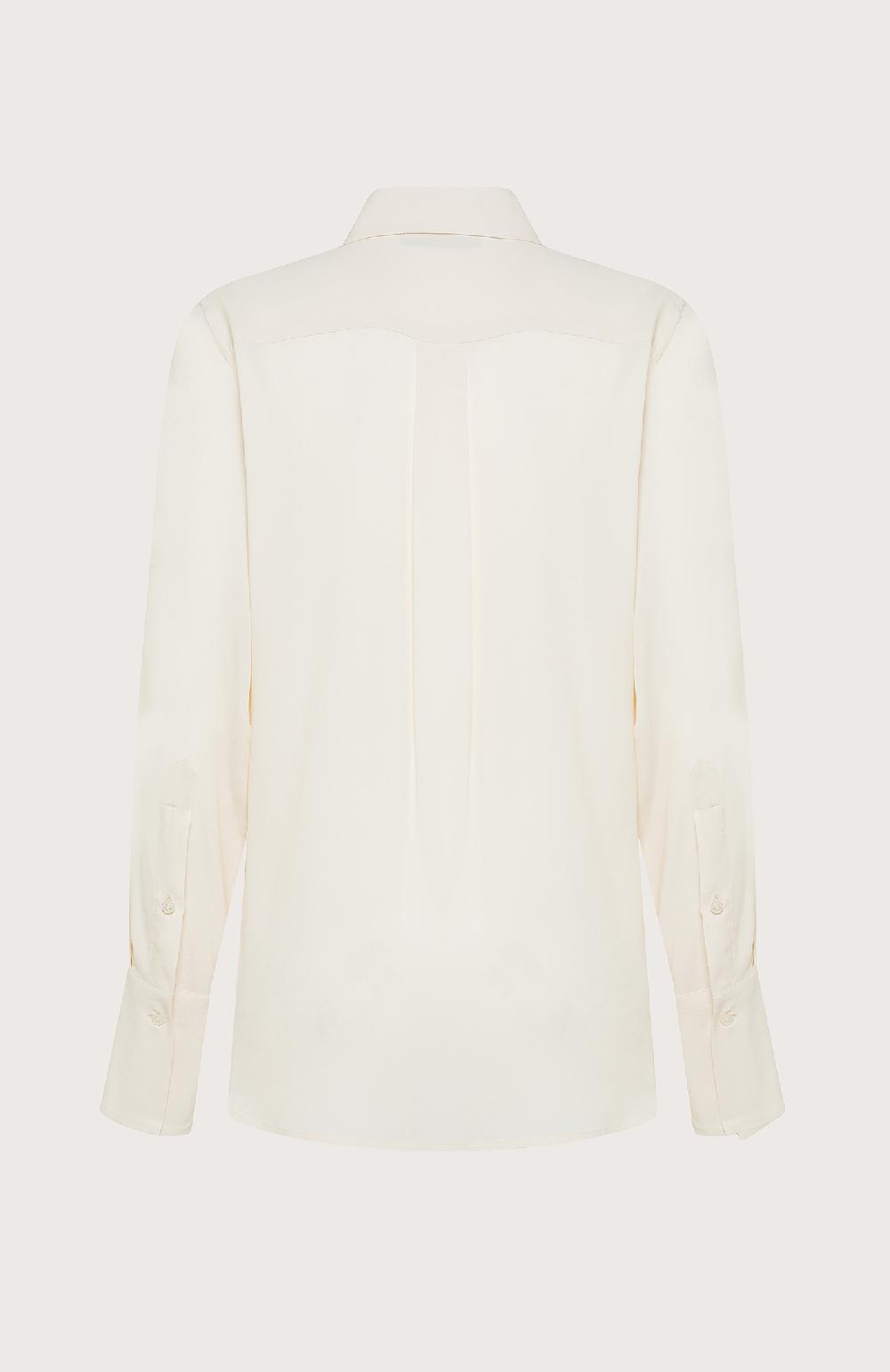 Seventy Camicia Tinta Unita In Misto Seta - Col. Neutro