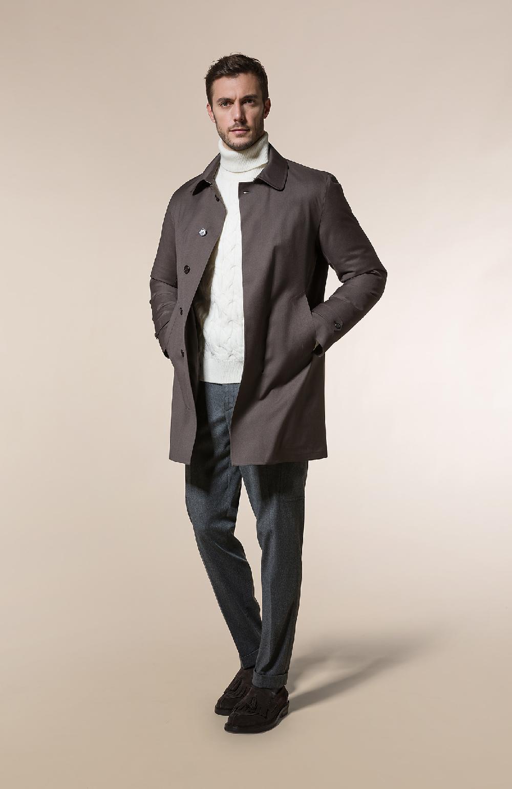 Seventy Capospalla Imbottito Piuma In Tessuto Waterproof - Col. Marrone