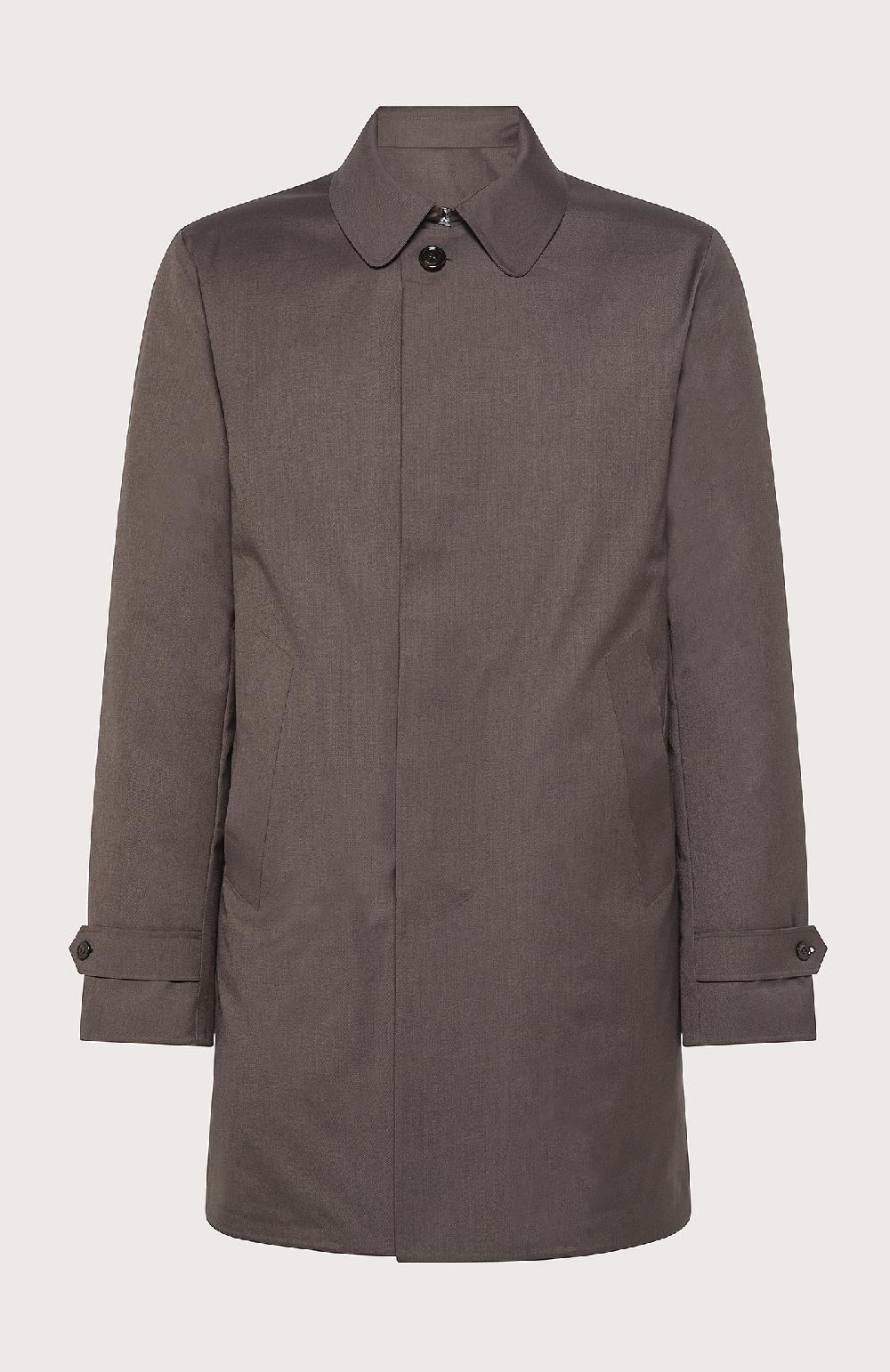 Seventy Capospalla imbottito piuma in tessuto waterproof - Col. Marrone