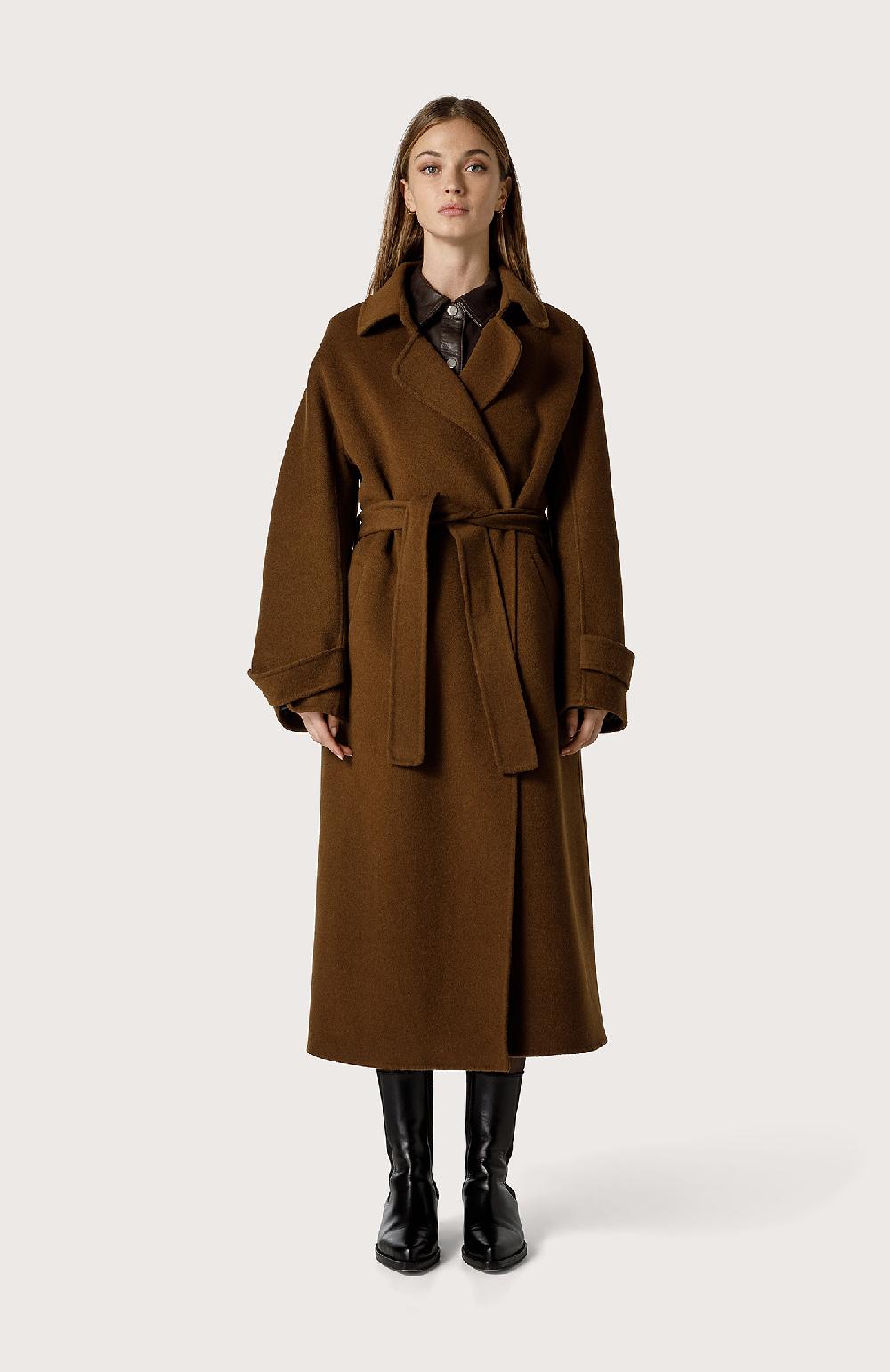 Seventy Cappotto Classico In Panno Double - Col. Marrone