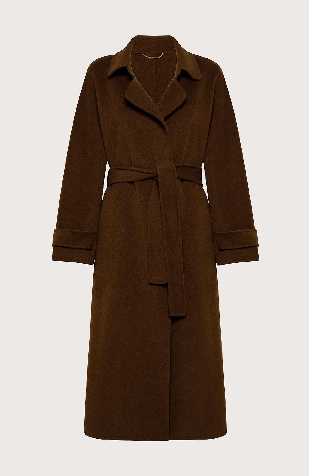 Seventy Cappotto classico in panno double - Col. Marrone