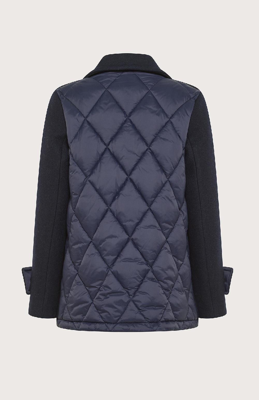 Seventy Cappotto Corto Doppiopetto Bimateriale - Col. Blu