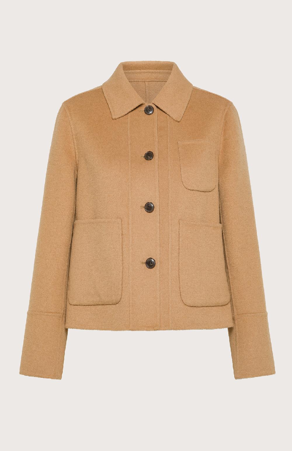 Seventy Cappotto corto monopetto in panno double - Col. Neutro