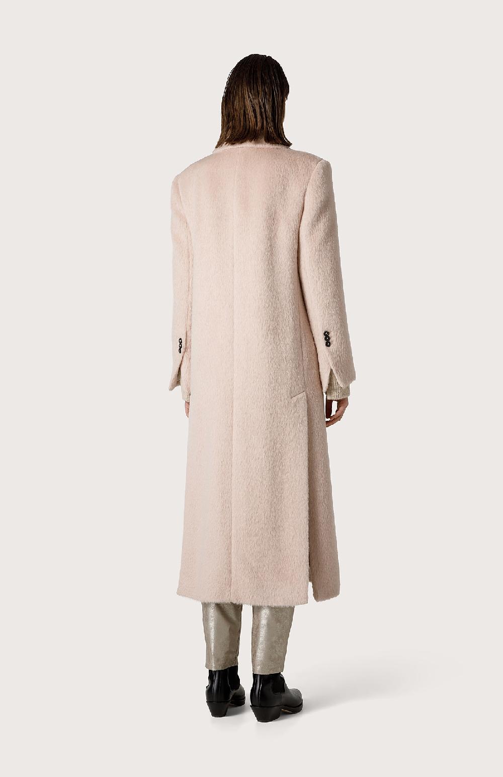 Seventy Cappotto Doppio Petto In Misto Alpaca - Col. Rosa