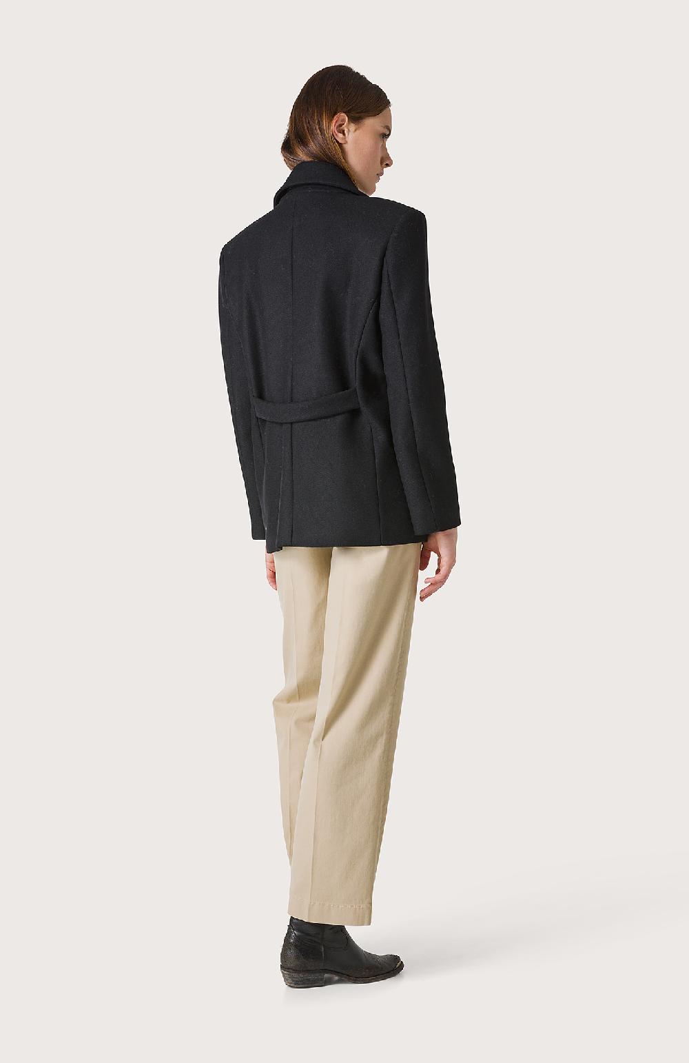 Seventy Cappotto Doppiopetto Con Bottoni Dorati - Col. Nero