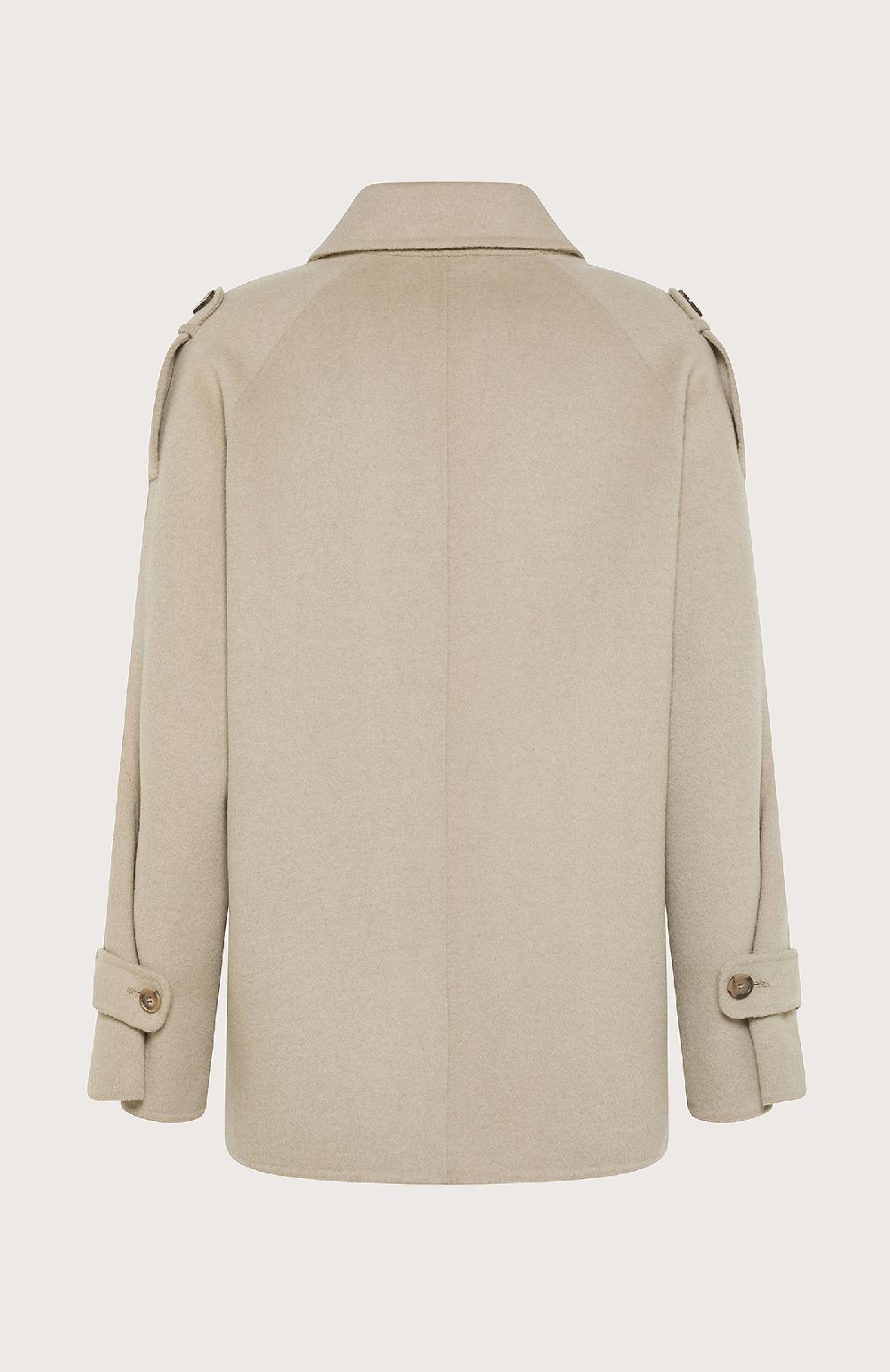 Seventy Cappotto Doppiopetto Corto In Panno Double - Col. Neutro